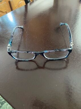 Dolce & Gabbana Blue and Teal Rectangular Glasses